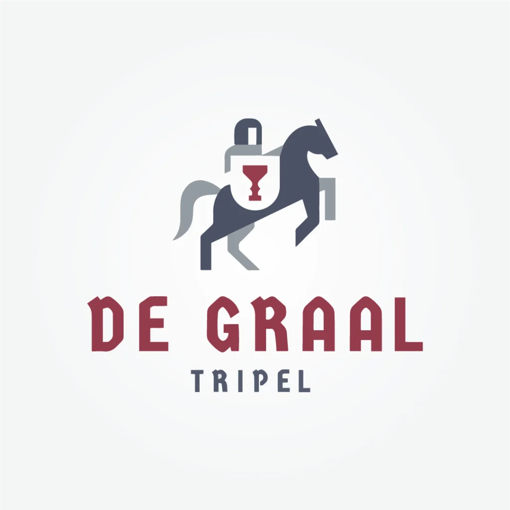 Bier De Graal ging voor een rebranding. Hun gedateerde logo werd omgezet naar een eigentijdse variant. Het logo behoudt nog steeds alle waarden wat het oorspronkelijke logo had, maar is veel meer toepasbaar door zijn eenvoudigheid.